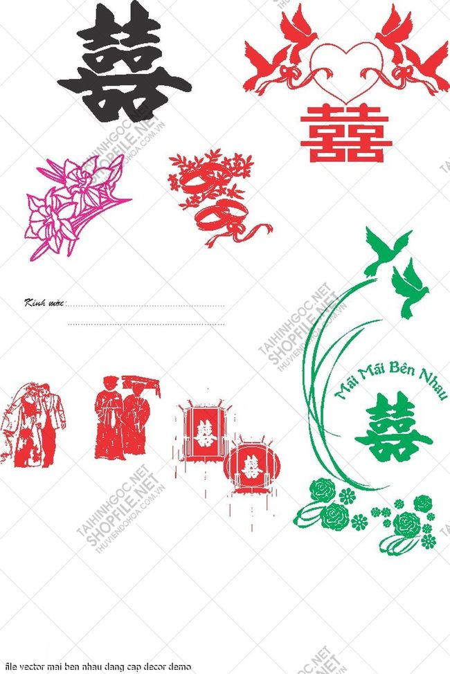 file vector mai ben nhau dang cap decor 